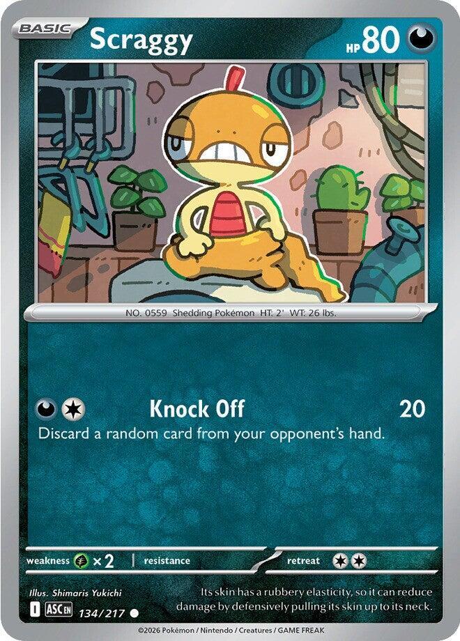 Pokemon - Ascended Heroes - Scraggy - 134/217 - Normal