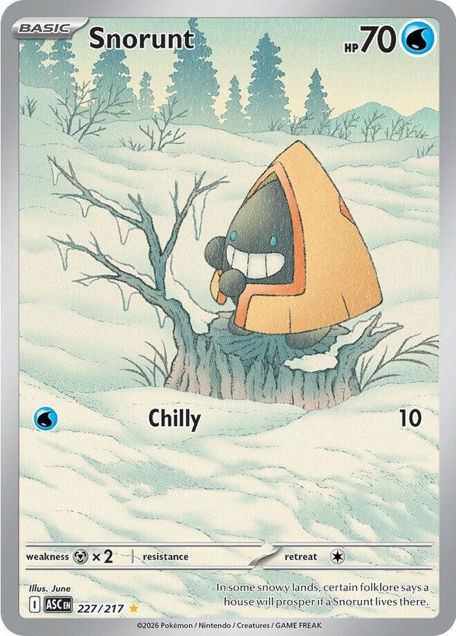 Snorunt 227/217 Holofoil, Ascended Heroes Pokémon card