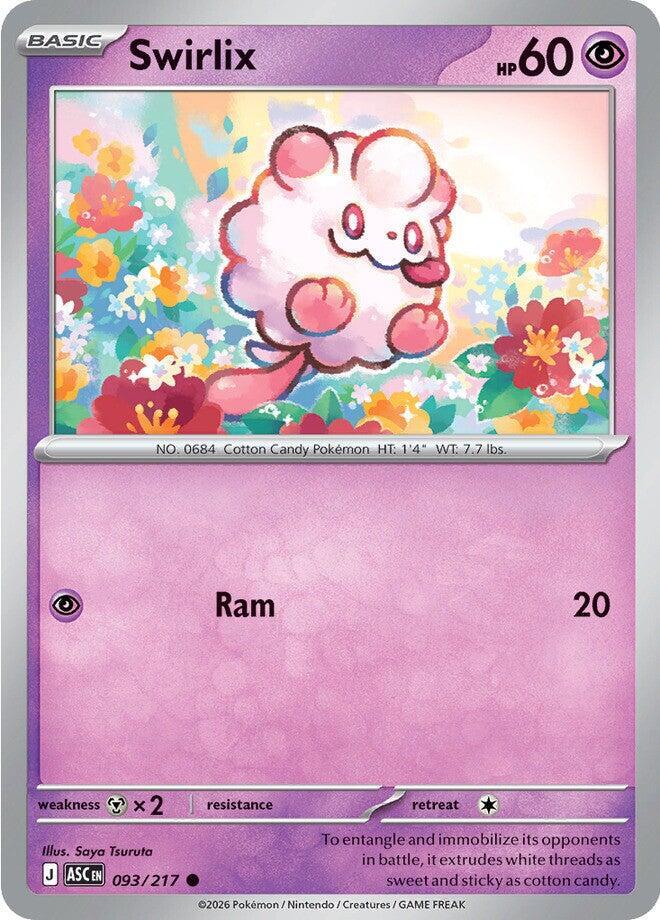 Swirlix 093/217 Love Ball — Ascended Heroes Pokémon card