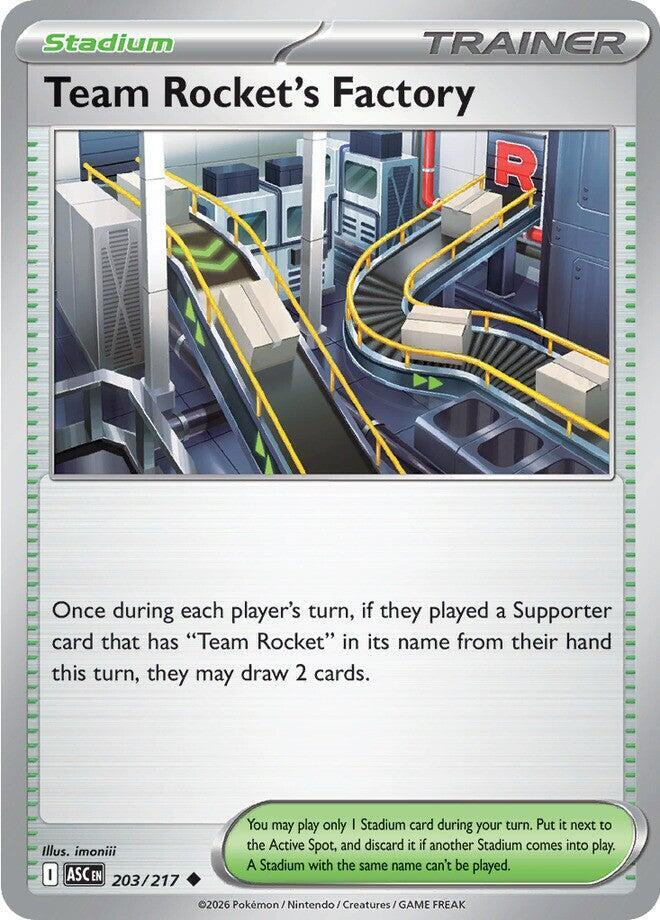 Team Rocket's Factory 203/217, Ascended Heroes Pokémon card