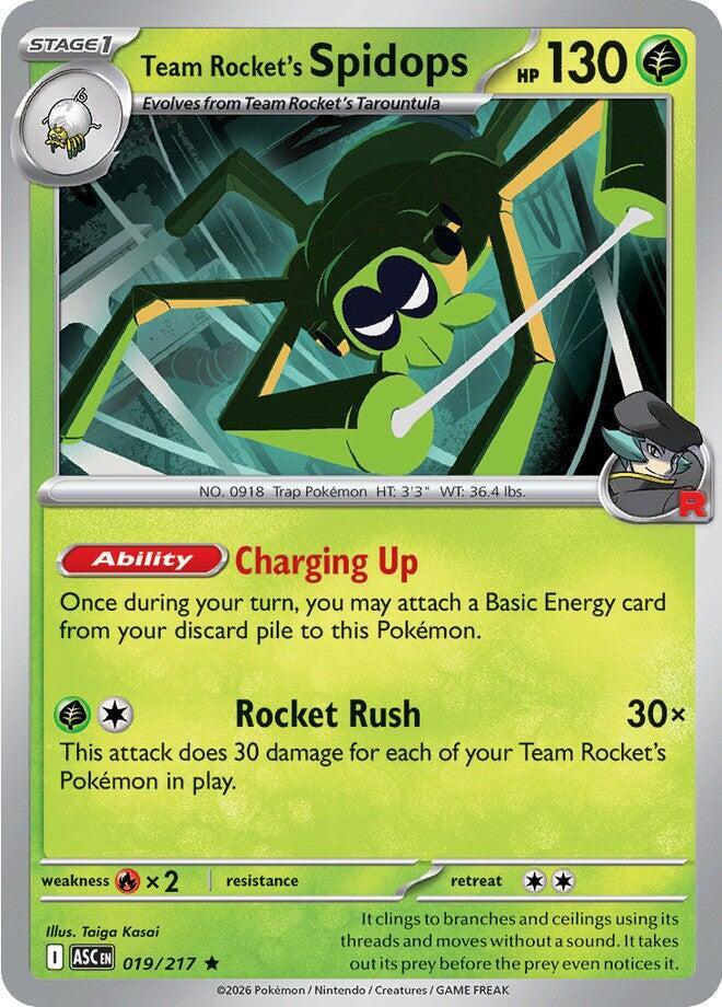 Pokemon - Ascended Heroes - Team Rocket's Spidops - 019/217 - Energy Symbol Pattern