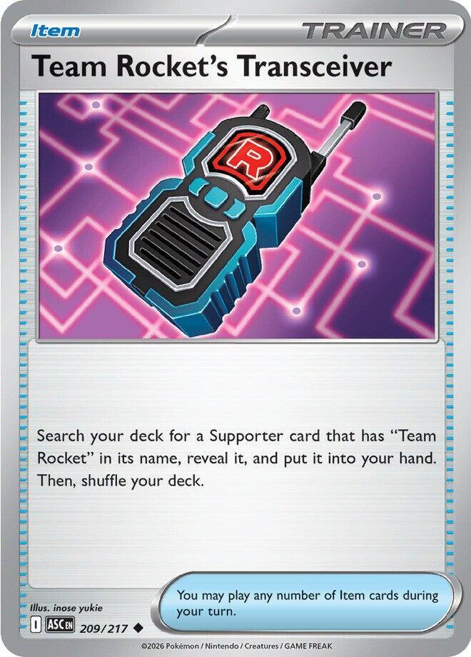 Team Rocket's Transceiver 209/217 Reverse Holofoil, Ascended Heroes Pokémon card