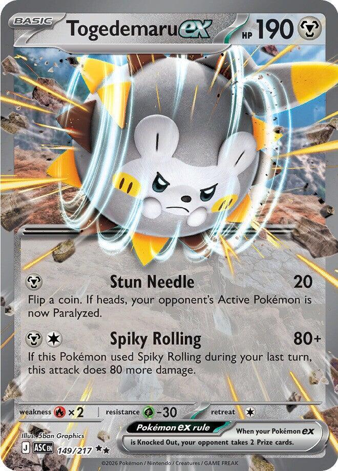Pokemon - Ascended Heroes - Togedemaru ex - 149/217 - Holofoil