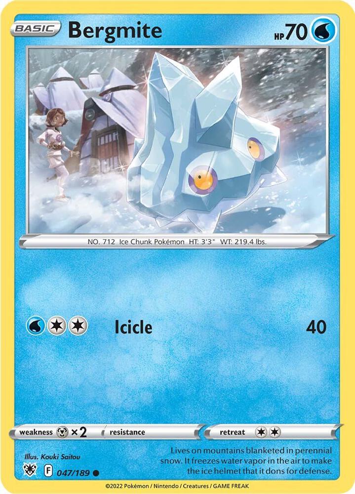 Bergmite 047/189 — Astral Radiance Pokémon card