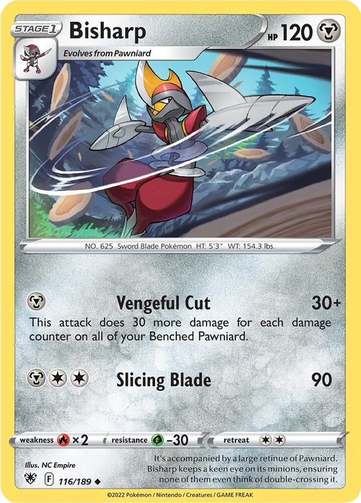 Bisharp 116/189 — Astral Radiance Pokémon card