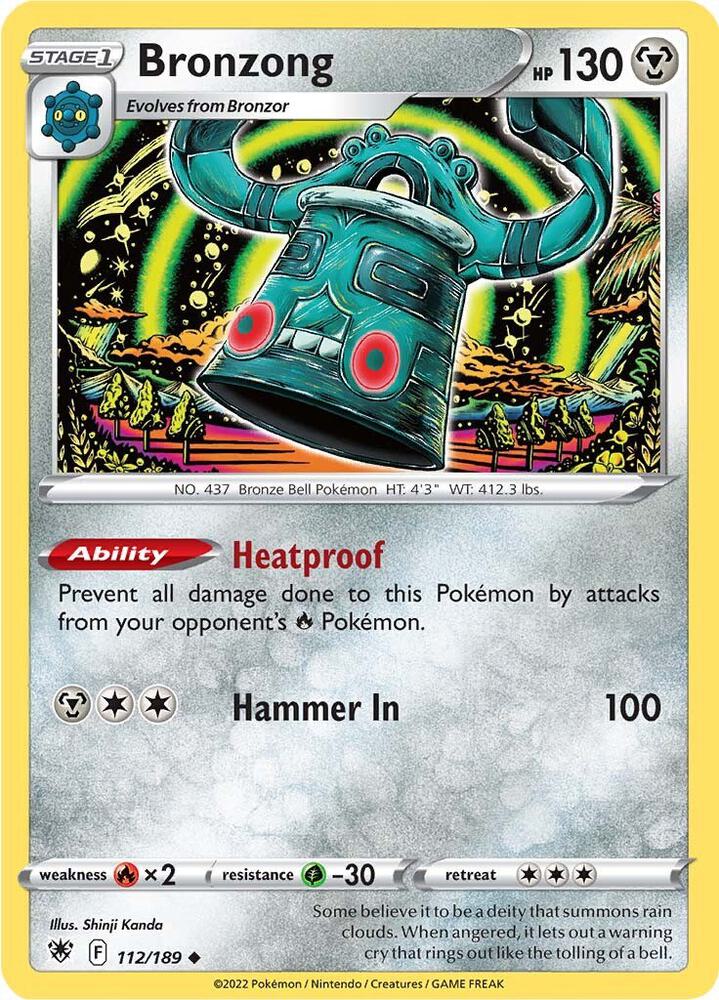 Bronzong 112/189 — Astral Radiance Pokémon card