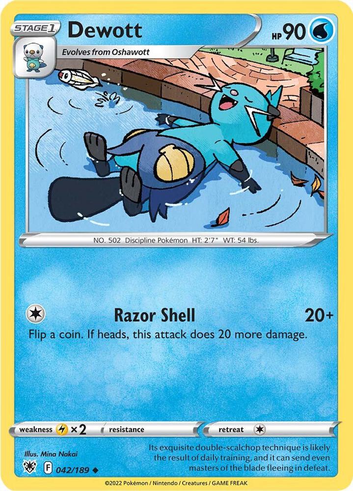 Dewott 042/189 — Astral Radiance Pokémon card