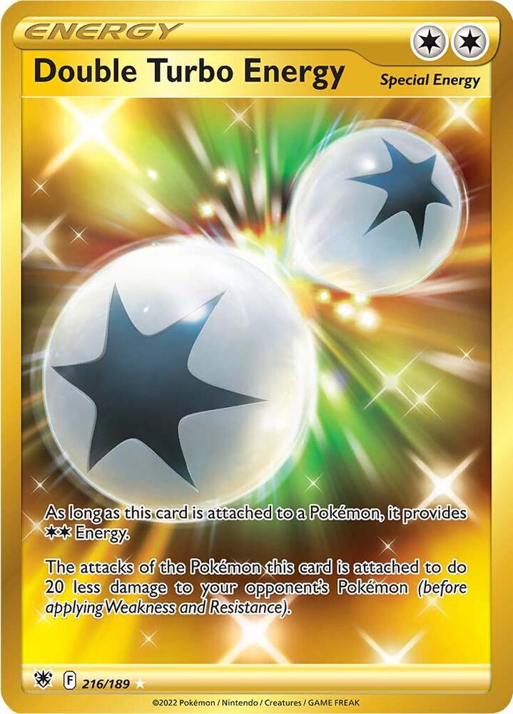 Double Turbo Energy 216/189 Holofoil — Astral Radiance Pokémon card