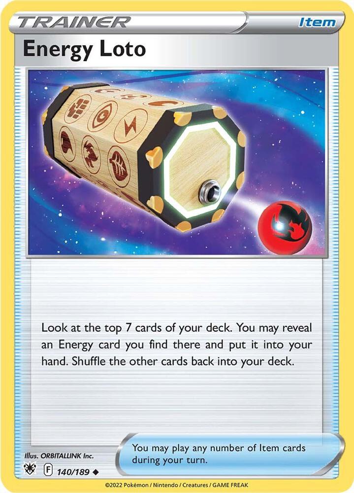 Energy Loto 140/189 — Astral Radiance Pokémon card