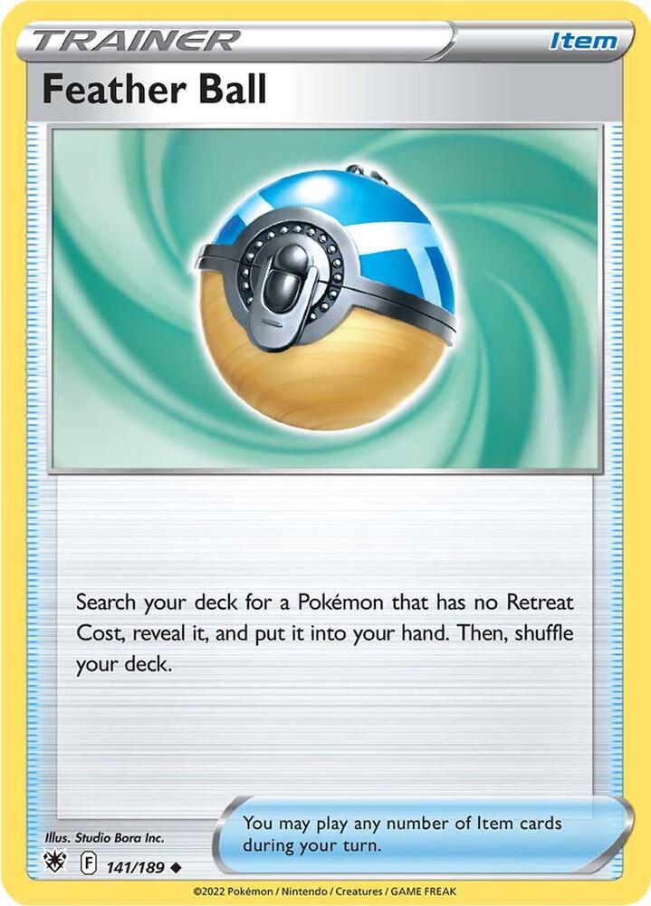 Feather Ball 141/189 Reverse Holofoil — Astral Radiance Pokémon card