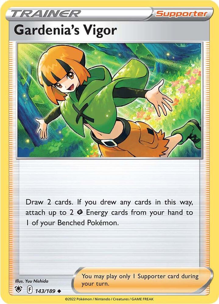 Gardenia's Vigor 143/189 Reverse Holofoil — Astral Radiance Pokémon card