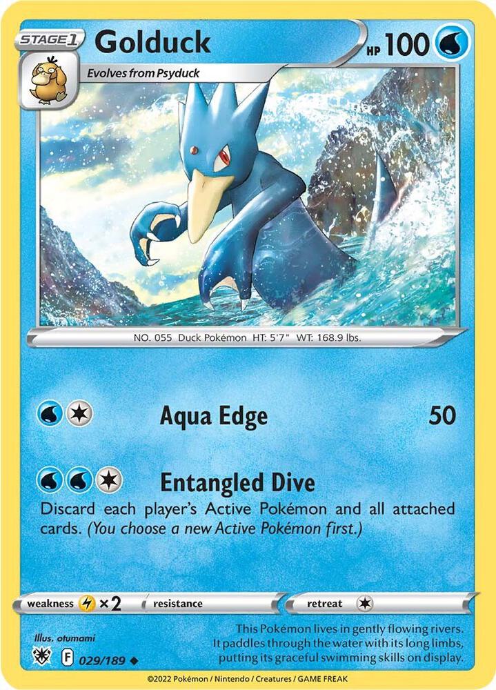 Golduck 029/189 Reverse Holofoil — Astral Radiance Pokémon card