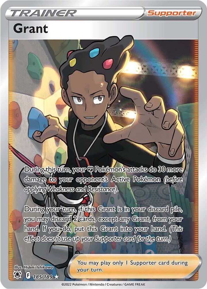 Grant 185/189 Holofoil — Astral Radiance Pokémon card