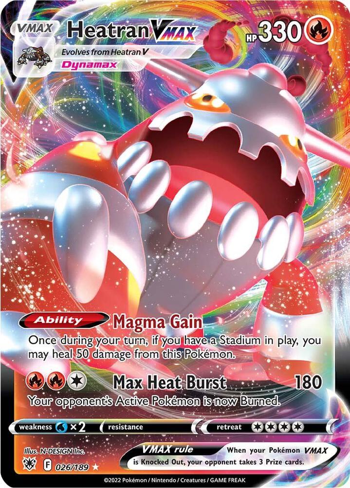 Pokemon - Astral Radiance - Heatran VMAX - 026/189 - Holofoil