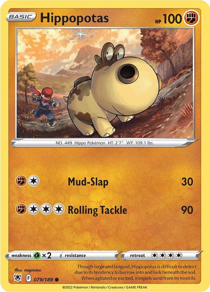 Hippopotas 079/189 — Astral Radiance Pokémon card
