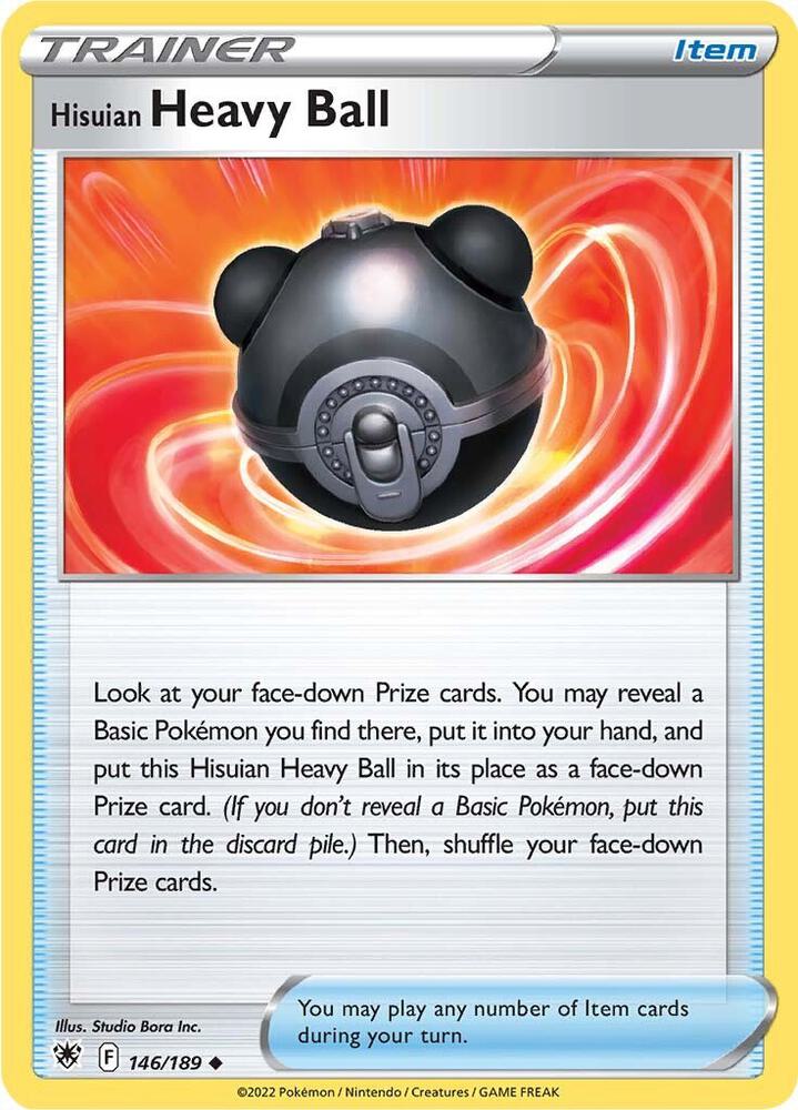 Hisuian Heavy Ball 146/189 Reverse Holofoil — Astral Radiance Pokémon card