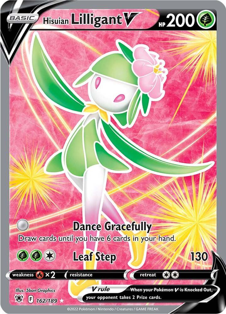 Hisuian Lilligant V 162/189 Holofoil — Astral Radiance Pokémon card