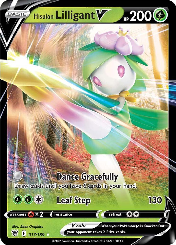 Pokemon - Astral Radiance - Hisuian Lilligant V - 017/189 - Holofoil