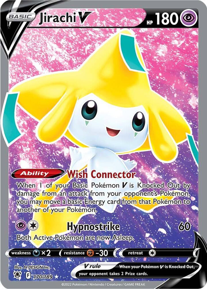 Jirachi V 170/189 Holofoil — Astral Radiance Pokémon card
