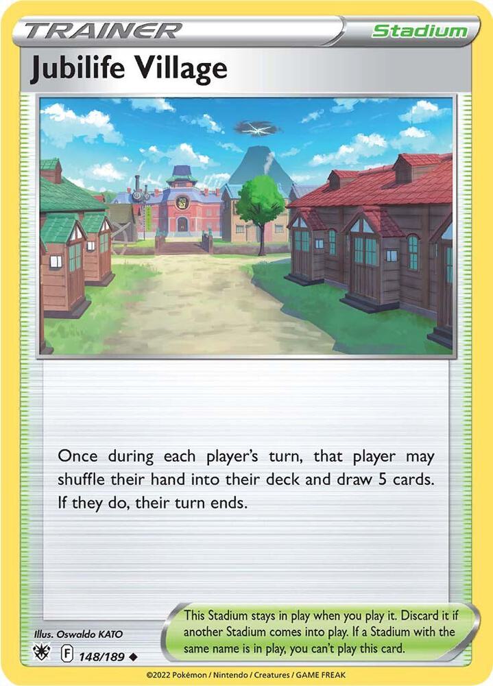 Jubilife Village 148/189 Reverse Holofoil — Astral Radiance Pokémon card