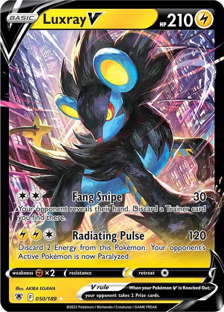 Luxray V 050/189 Holofoil — Astral Radiance Pokémon card
