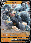 Machamp V 072/189 Holofoil — Astral Radiance Pokémon card