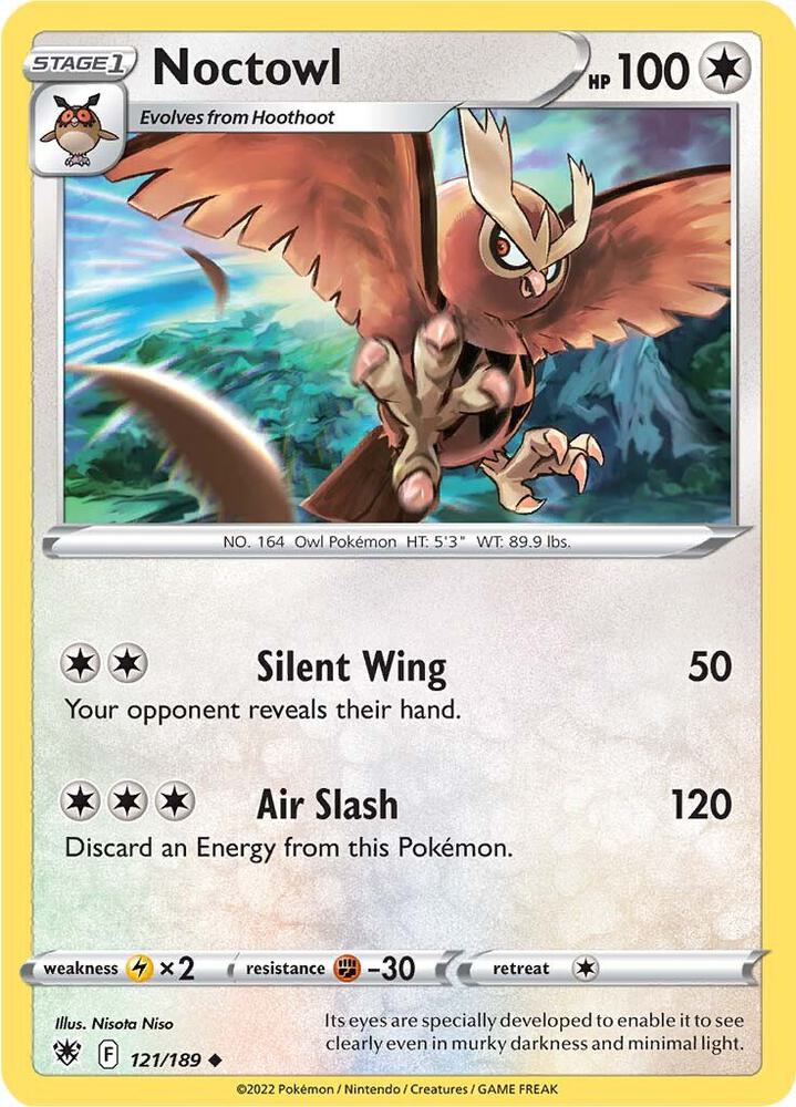 Noctowl 121/189 — Astral Radiance Pokémon card