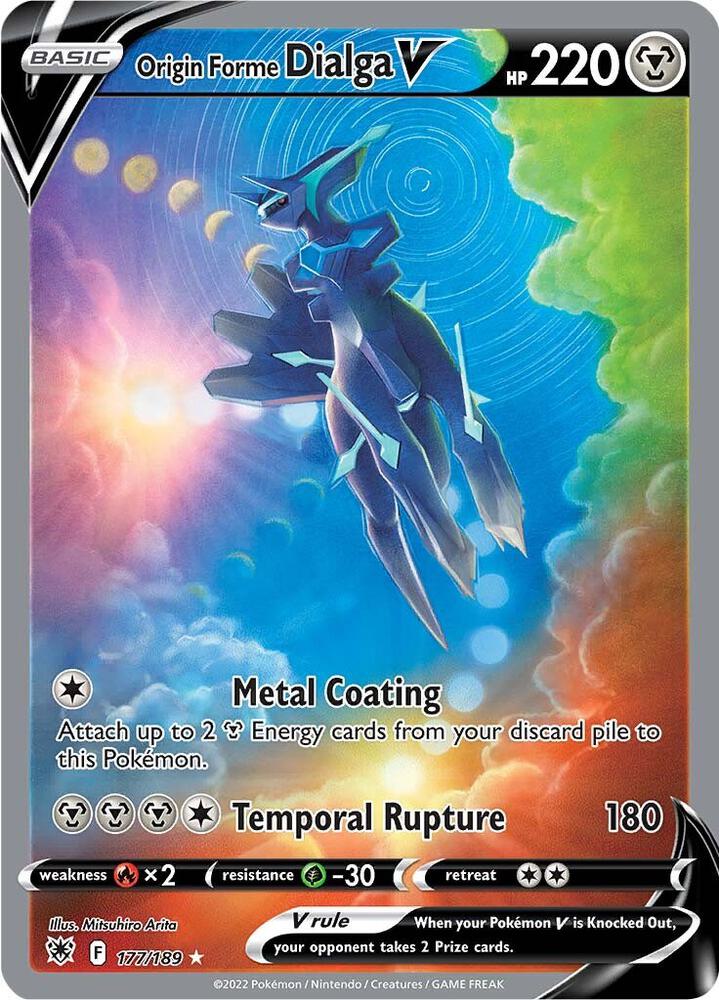 Origin Forme Dialga V 177/189 Holofoil — Astral Radiance Pokémon card