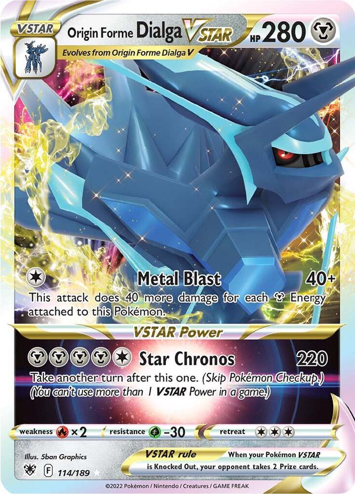 Origin Forme Dialga VSTAR 114/189 Holofoil — Astral Radiance Pokémon card