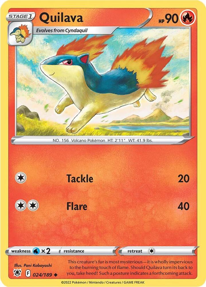 Quilava 024/189 — Astral Radiance Pokémon card