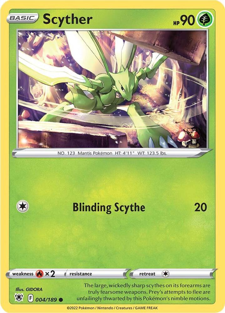 Pokemon - Astral Radiance - Scyther - 004/189