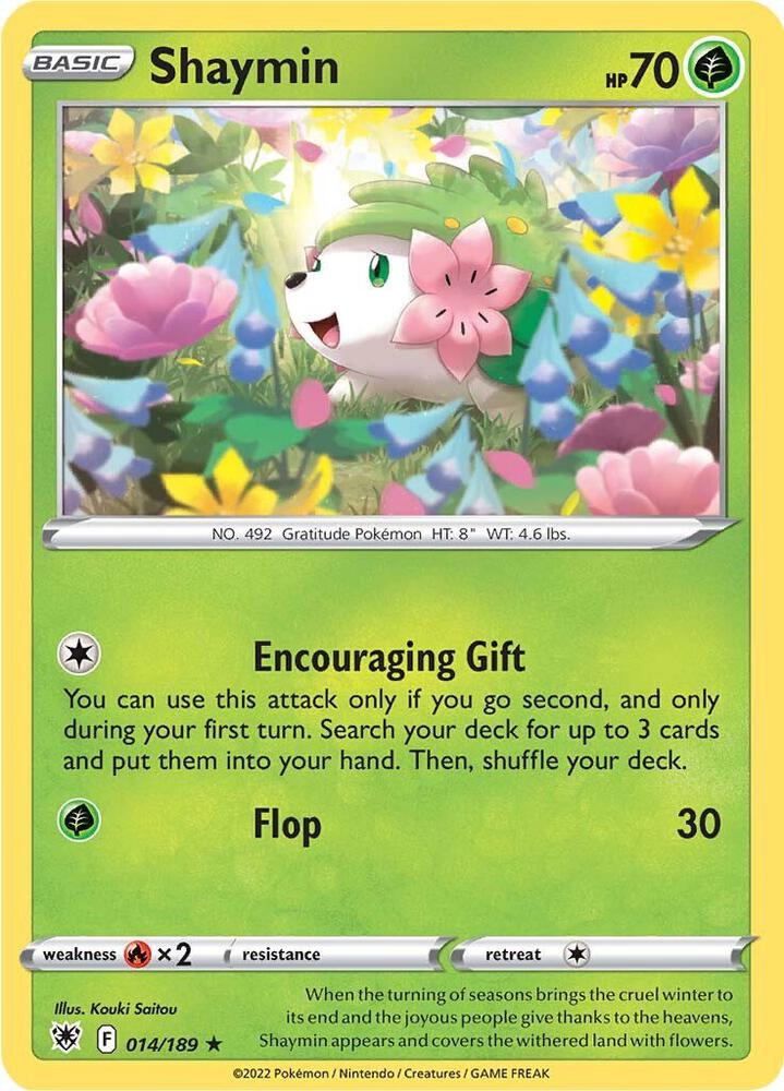 Shaymin 014/189 Reverse Holofoil — Astral Radiance Pokémon card