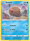 Swinub 031/189 Reverse Holofoil — Astral Radiance Pokémon card