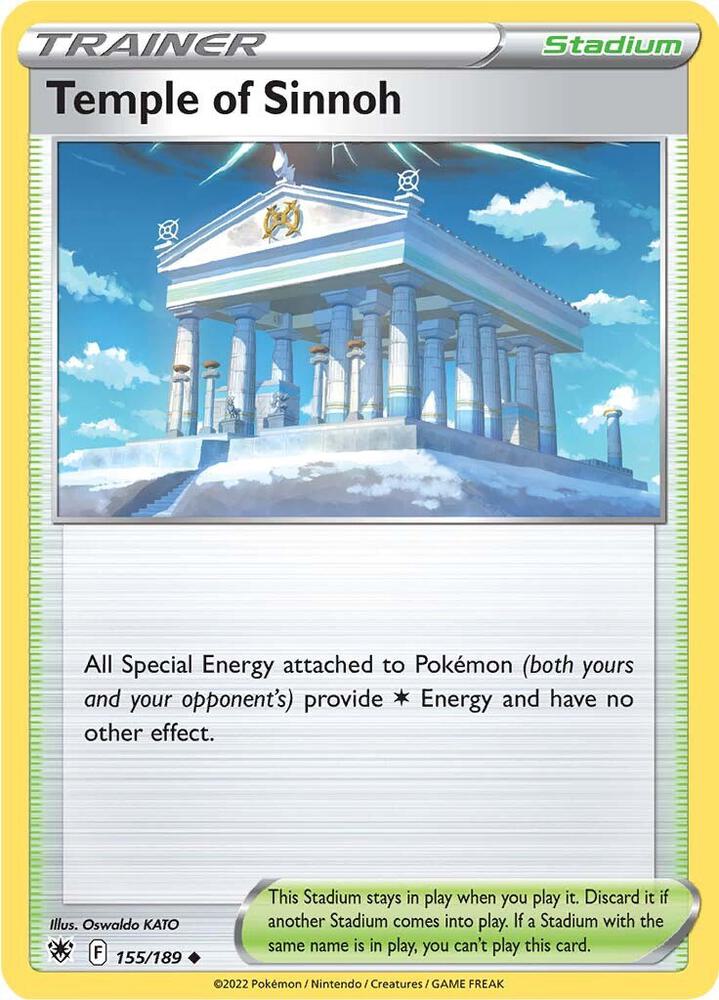 Temple of Sinnoh 155/189 Reverse Holofoil — Astral Radiance Pokémon card