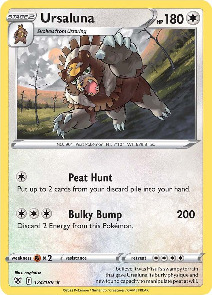 Ursaluna 124/189 — Astral Radiance Pokémon card