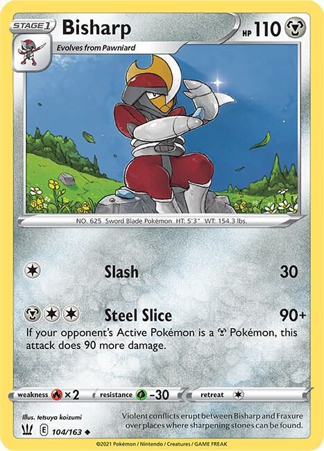 Bisharp 104/163 Reverse Holofoil — Battle Styles Pokémon card