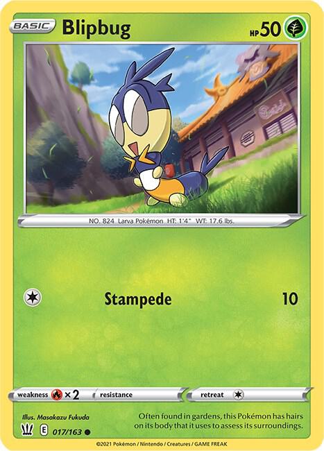 Blipbug 017/163 — Battle Styles Pokémon card