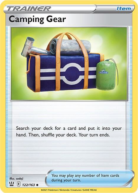 Camping Gear 122/163 — Battle Styles Pokémon card