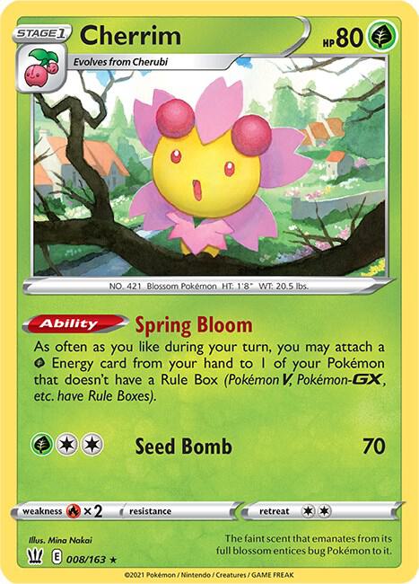 Cherrim 008/163 Holofoil — Battle Styles Pokémon card