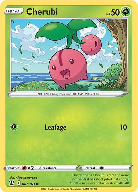 Cherubi 007/163 — Battle Styles Pokémon card