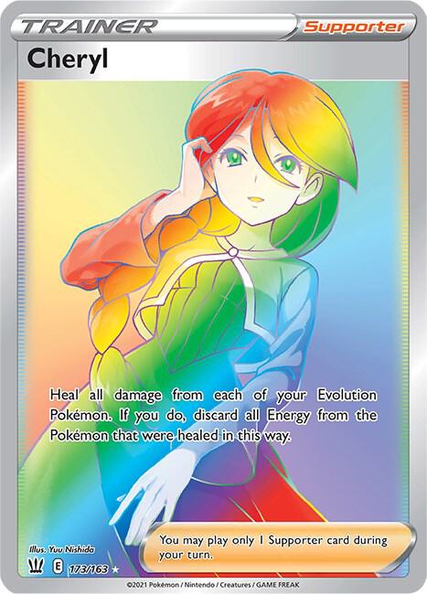 Cheryl 173/163 Holofoil — Battle Styles Pokémon card