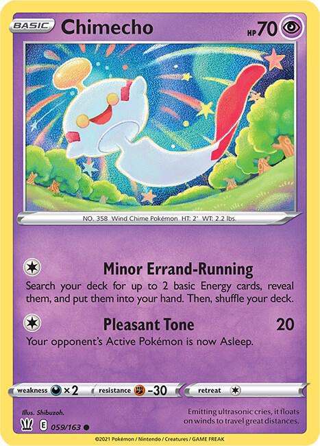 Chimecho 059/163 — Battle Styles Pokémon card
