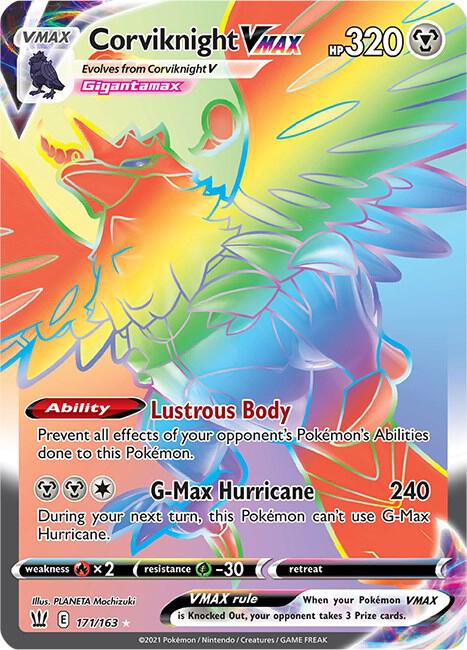 Corviknight VMAX 171/163 Holofoil — Battle Styles Pokémon card