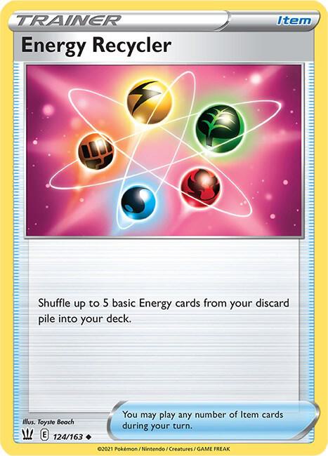 Energy Recycler 124/163 Reverse Holofoil — Battle Styles Pokémon card