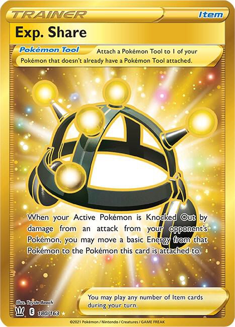 Exp. Share 180/163 Holofoil — Battle Styles Pokémon card