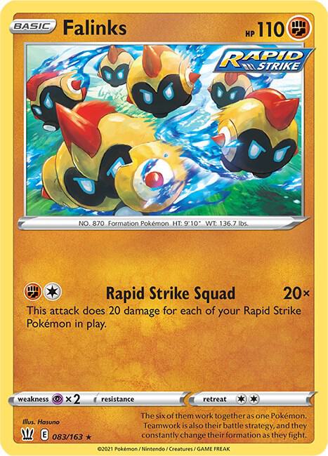 Falinks 083/163 — Battle Styles Pokémon card