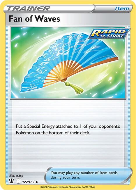 Pokemon - Battle Styles - Fan of Waves - 127/163 - Reverse Holofoil