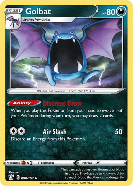 Golbat 090/163 — Battle Styles Pokémon card