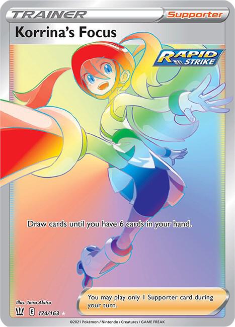 Pokemon - Battle Styles - Korrina's Focus - 174/163 - Holofoil