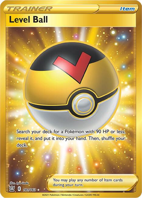 Level Ball 181/163 Holofoil — Battle Styles Pokémon card